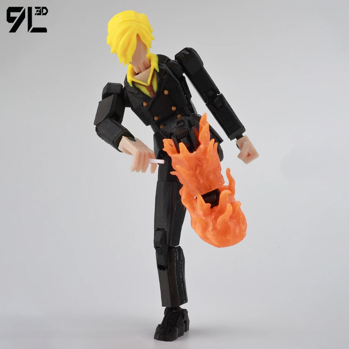 Figurine ONE PIECE Articulée 14cm | Zoro, Ace, Luffy - Modèle Collection 3D Pièces Interchangeables | Impression 3D - RukaCraft