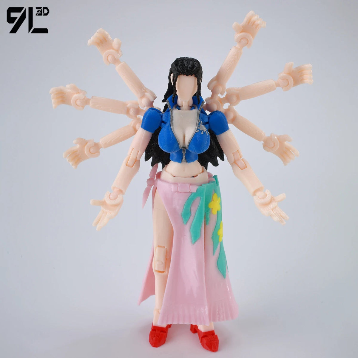 Figurine ONE PIECE Articulée 14cm | Zoro, Ace, Luffy - Modèle Collection 3D Pièces Interchangeables | Impression 3D - RukaCraft