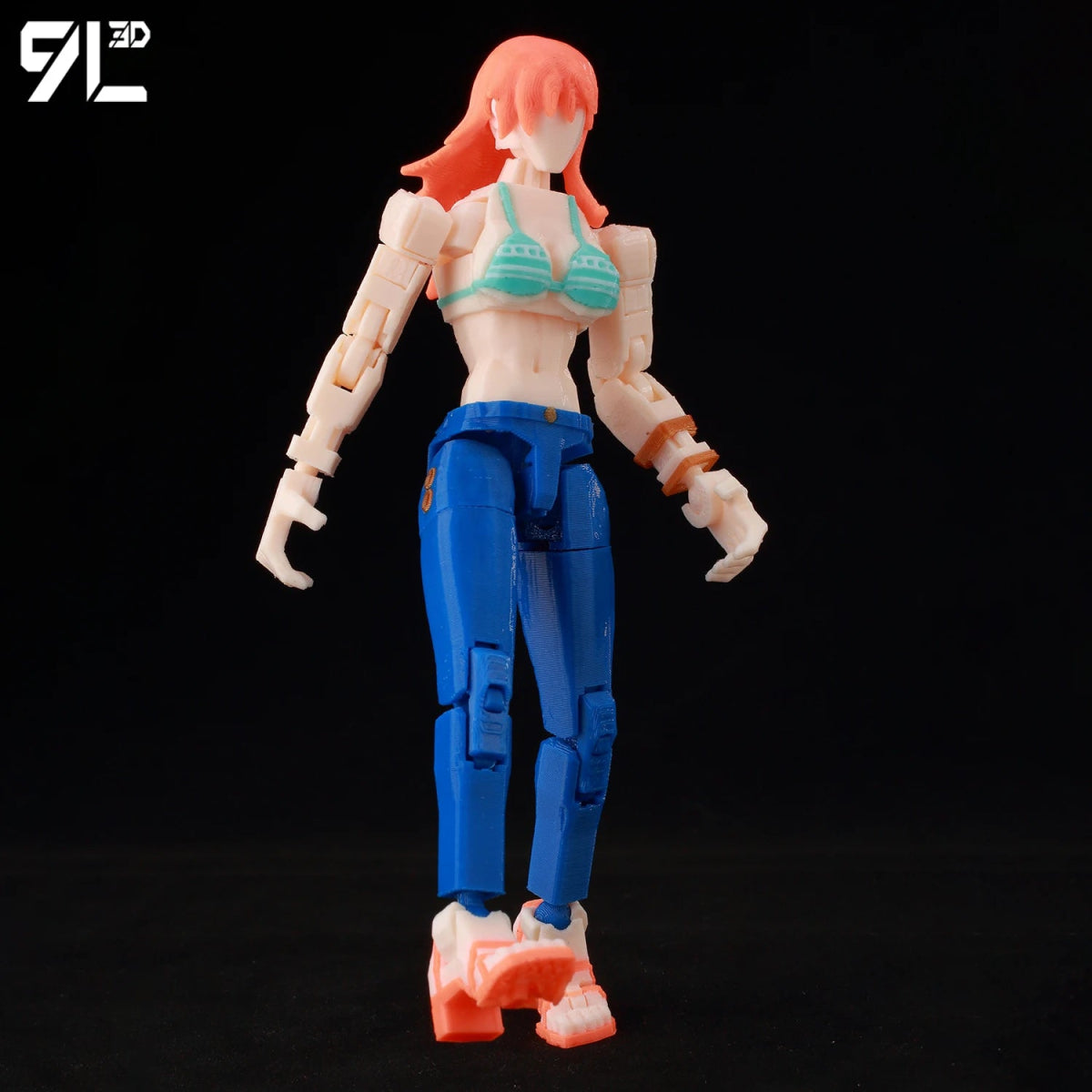 Figurine ONE PIECE Articulée 14cm | Zoro, Ace, Luffy - Modèle Collection 3D Pièces Interchangeables | Impression 3D - RukaCraft