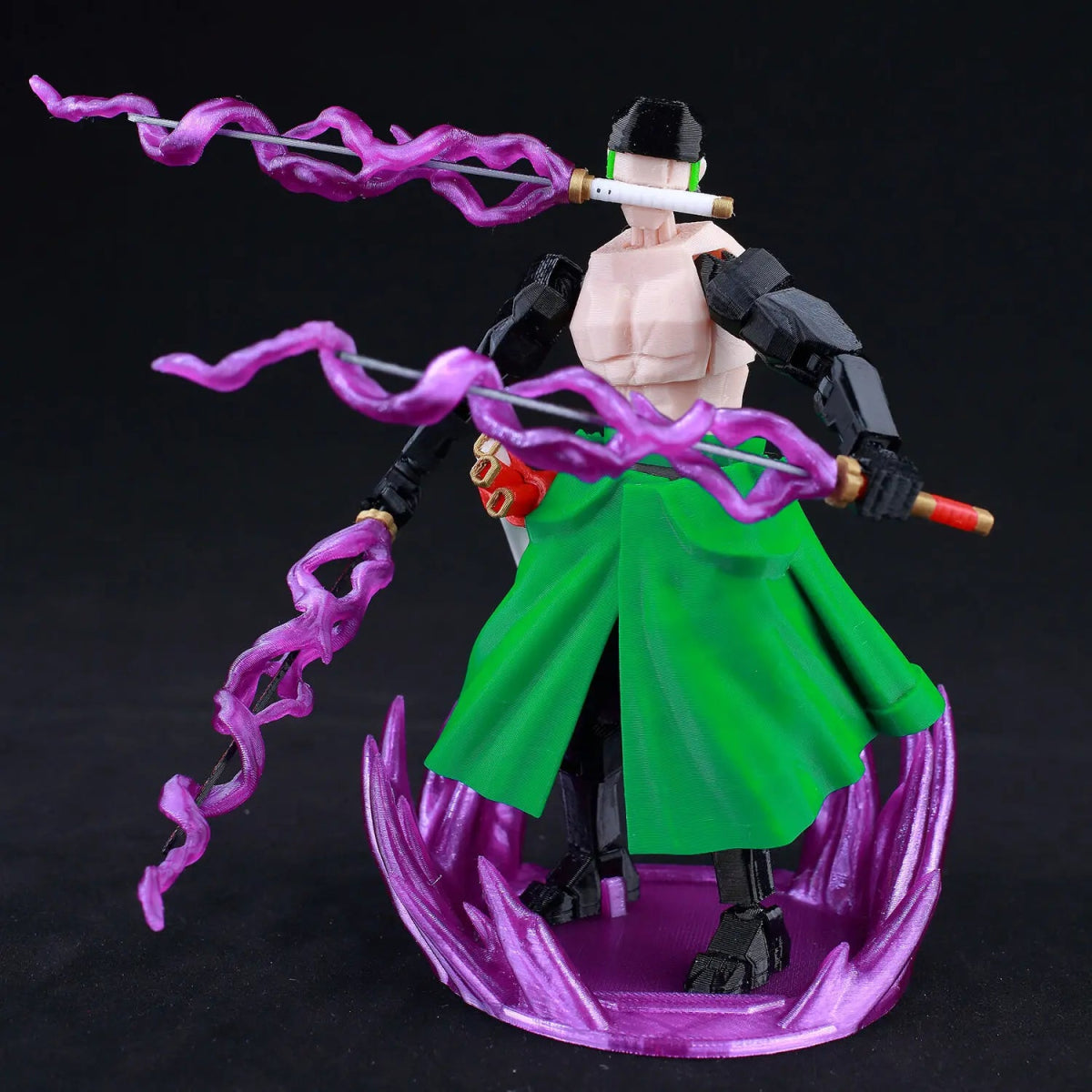 Figurine ONE PIECE Articulée 14cm | Zoro, Ace, Luffy - Modèle Collection 3D Pièces Interchangeables | Impression 3D - RukaCraft