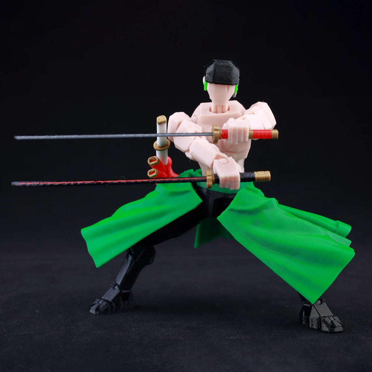 Figurine ONE PIECE Articulée 14cm | Zoro, Ace, Luffy - Modèle Collection 3D Pièces Interchangeables | Impression 3D - RukaCraft