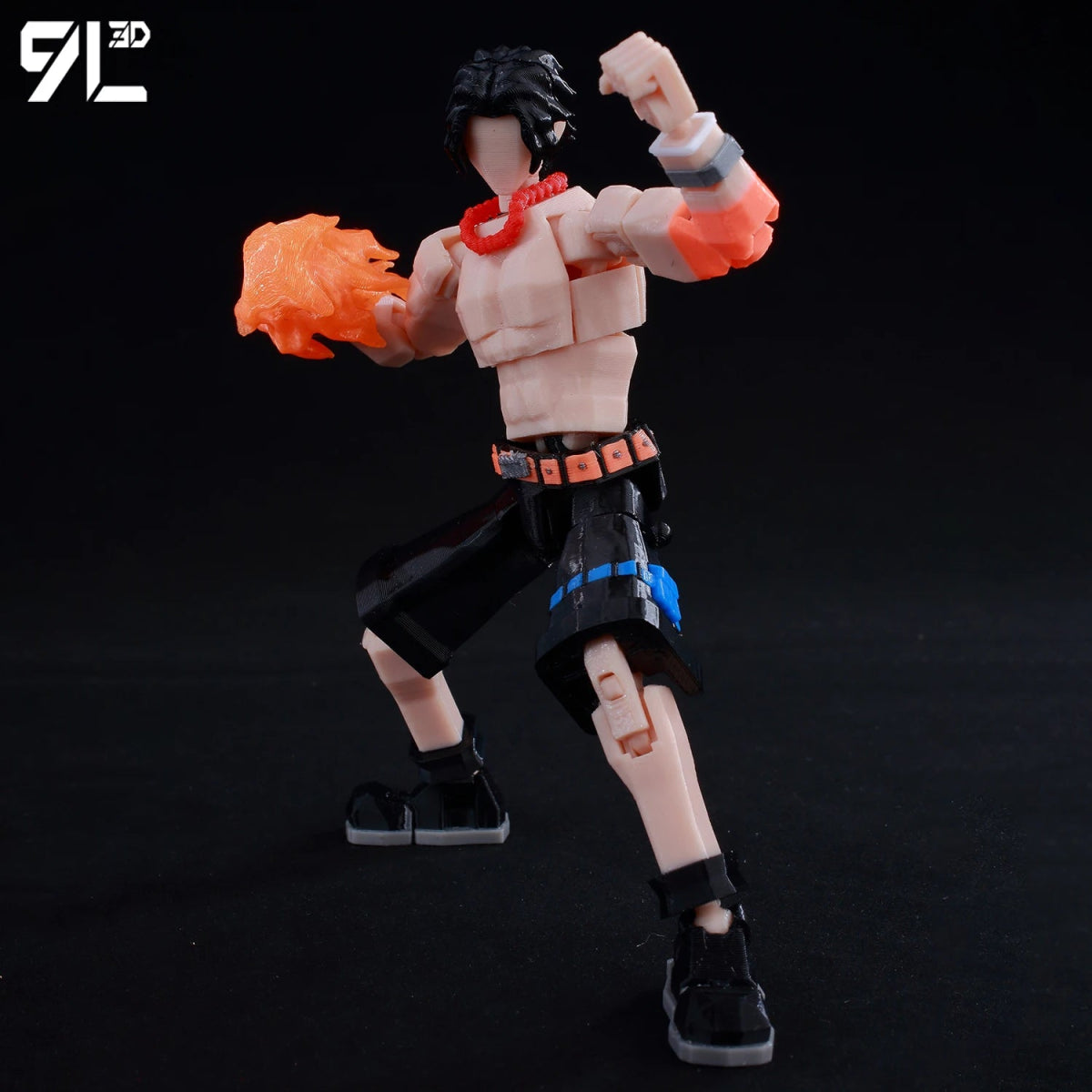 Figurine ONE PIECE Articulée 14cm | Zoro, Ace, Luffy - Modèle Collection 3D Pièces Interchangeables | Impression 3D - RukaCraft