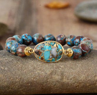 🌟 Handmade Creative Woven Bracelet Love Stone Winding Bracelet — Earth’s Whisper, Heart’s Journey 🌟 - RukaCraft