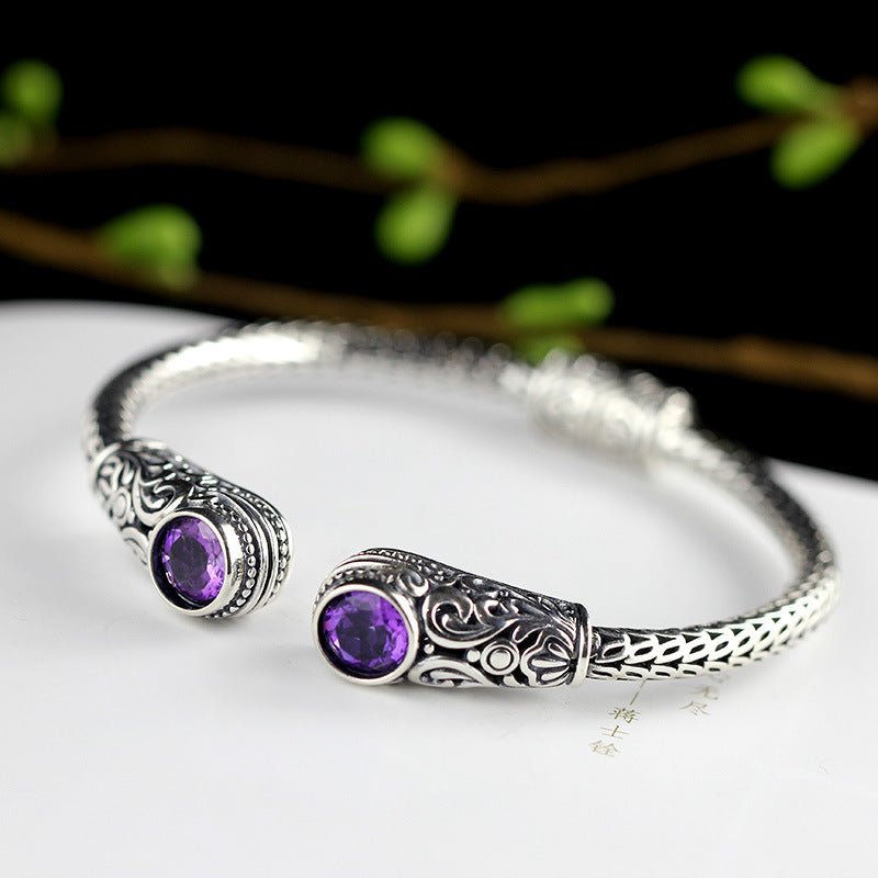 Handmade Indonesian style ladies topaz bracelet - RukaCraft