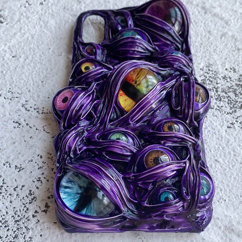 KAWAHIP Handcrafted DIY Items - Creative Color Contrast Cream Glue Phone Case - RukaCraft