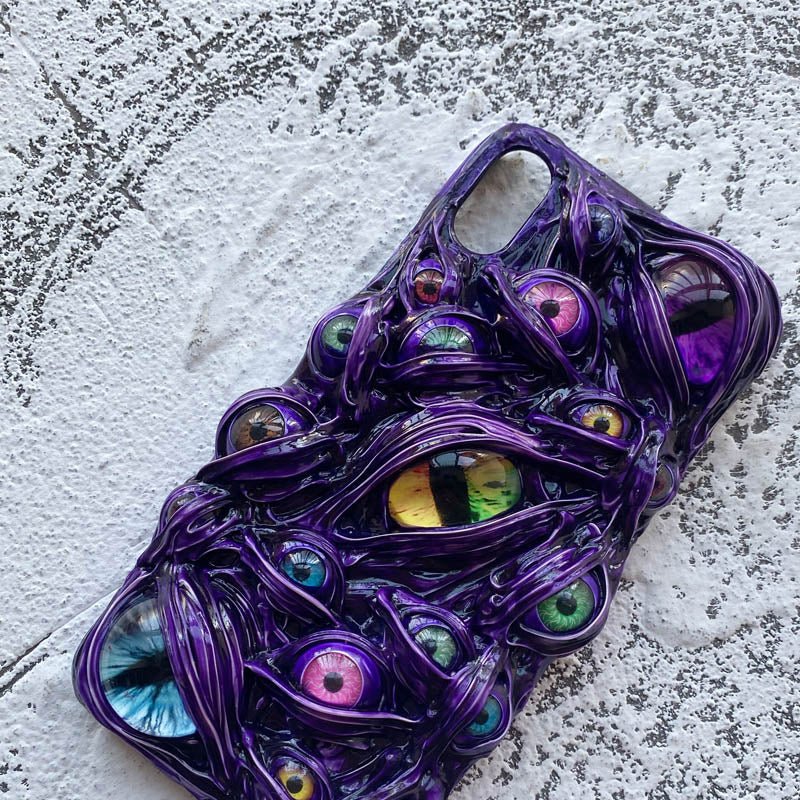 KAWAHIP Handcrafted DIY Items - Creative Color Contrast Cream Glue Phone Case - RukaCraft