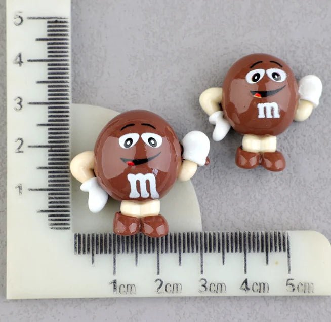 Lot de 20 Cabochons Résine Funny M Beans Kawaii | Accessoires DIY, Scrapbooking, Décoration Téléphone - RukaCraft