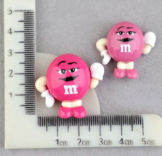 Lot de 20 Cabochons Résine Funny M Beans Kawaii | Accessoires DIY, Scrapbooking, Décoration Téléphone - RukaCraft