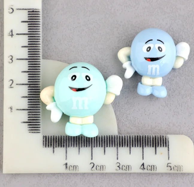 Lot de 20 Cabochons Résine Funny M Beans Kawaii | Accessoires DIY, Scrapbooking, Décoration Téléphone - RukaCraft