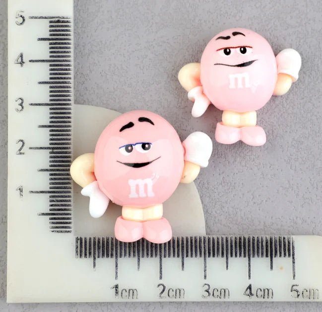 Lot de 20 Cabochons Résine Funny M Beans Kawaii | Accessoires DIY, Scrapbooking, Décoration Téléphone - RukaCraft