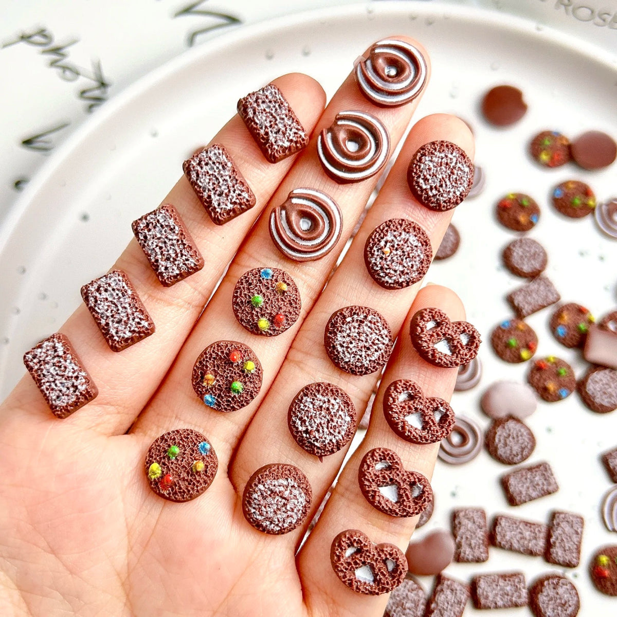 Lot de 20/50/100/200 Charms pour Ongles et Bijoux Desserts en Résine | Série Gourmande Mignonne - DIY KAWAHIP - RukaCraft