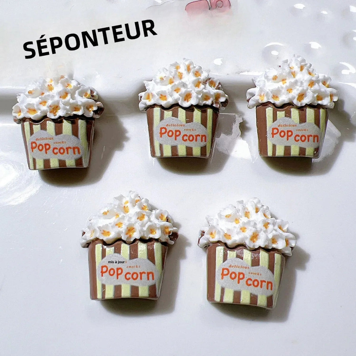 Lot de Charms 6pcs en Résine KAWAHIP | Décorations 3D pour Nail Art DIY - Accessoires Personnalisables pour Ongles et Créations - RukaCraft
