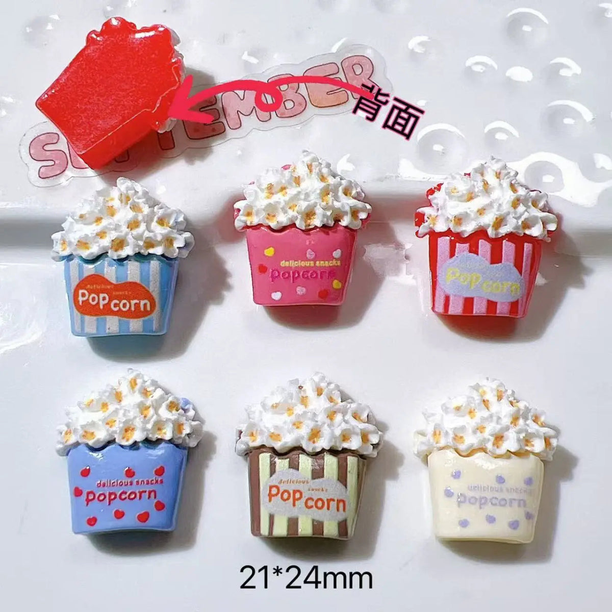 Lot de Charms 6pcs en Résine KAWAHIP | Décorations 3D pour Nail Art DIY - Accessoires Personnalisables pour Ongles et Créations - RukaCraft