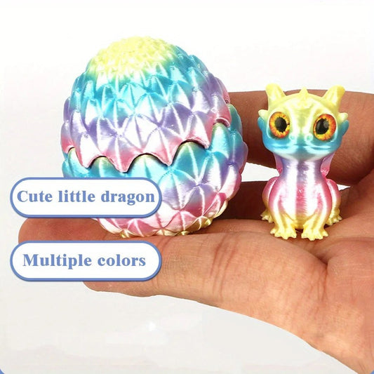 Lot d’Oeufs Dinosaure 3D Multicolores à Couvercle Flip | Décoration Bureau Créative - Cadeau Original - RukaCraft