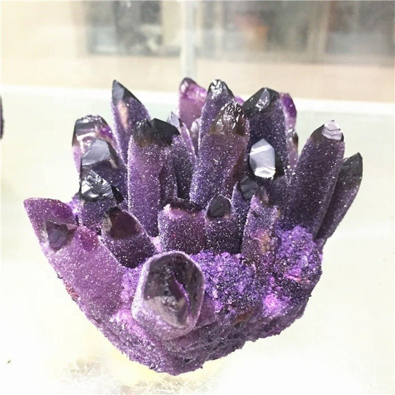 Natural Amethyst Cluster Raw Stone Mineral Crafts - RukaCraft