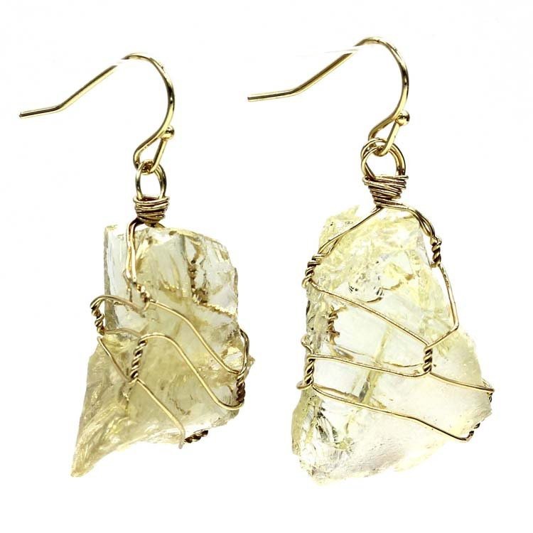 🌟 Natural Crystal Gold - Plated Amethyst Irregular Winding Earrings — Earth’s Whisper, Artisan’s Legacy 🌟 - RukaCraft