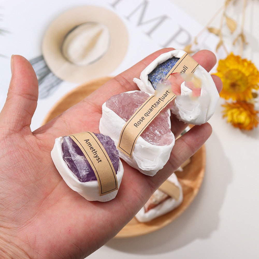 Natural Crystal Raw Stone Ore Gift Set - RukaCraft