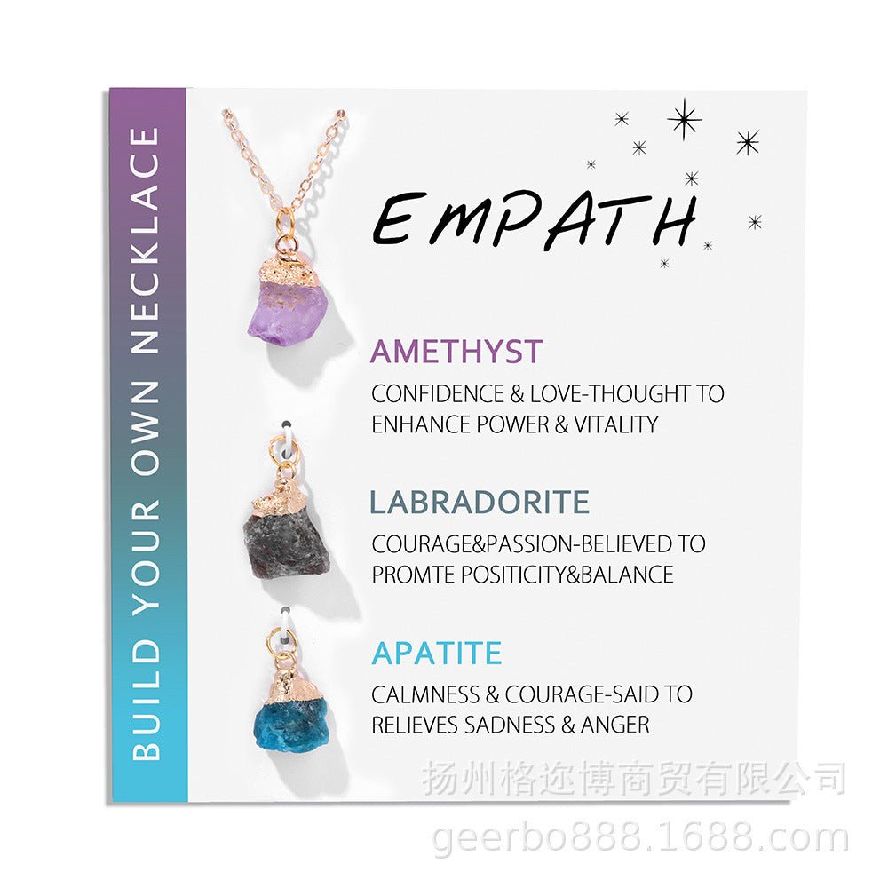 Natural Crystal Stone Irregular Agate Handmade Necklace Simple And Elegant - RukaCraft