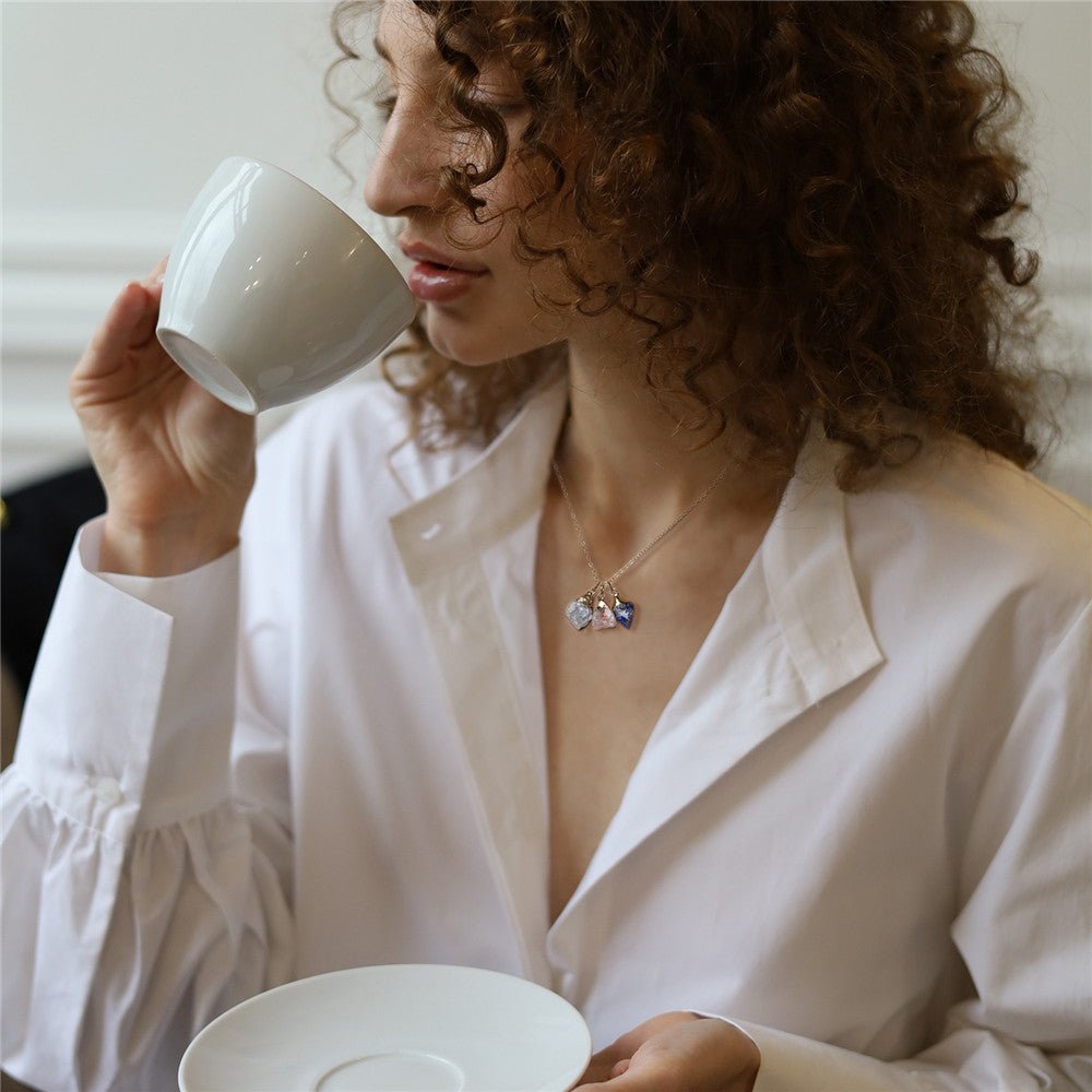 Natural Crystal Stone Irregular Agate Handmade Necklace Simple And Elegant - RukaCraft