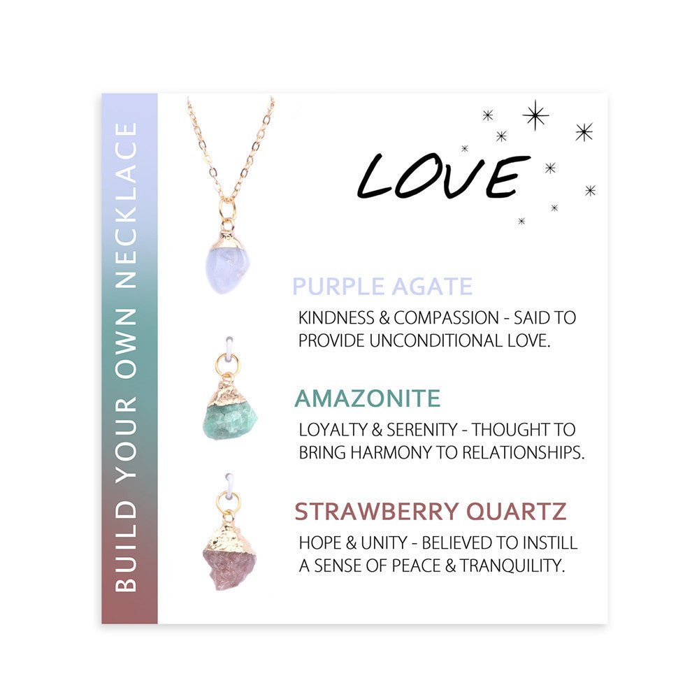 Natural Crystal Stone Irregular Agate Handmade Necklace Simple And Elegant - RukaCraft