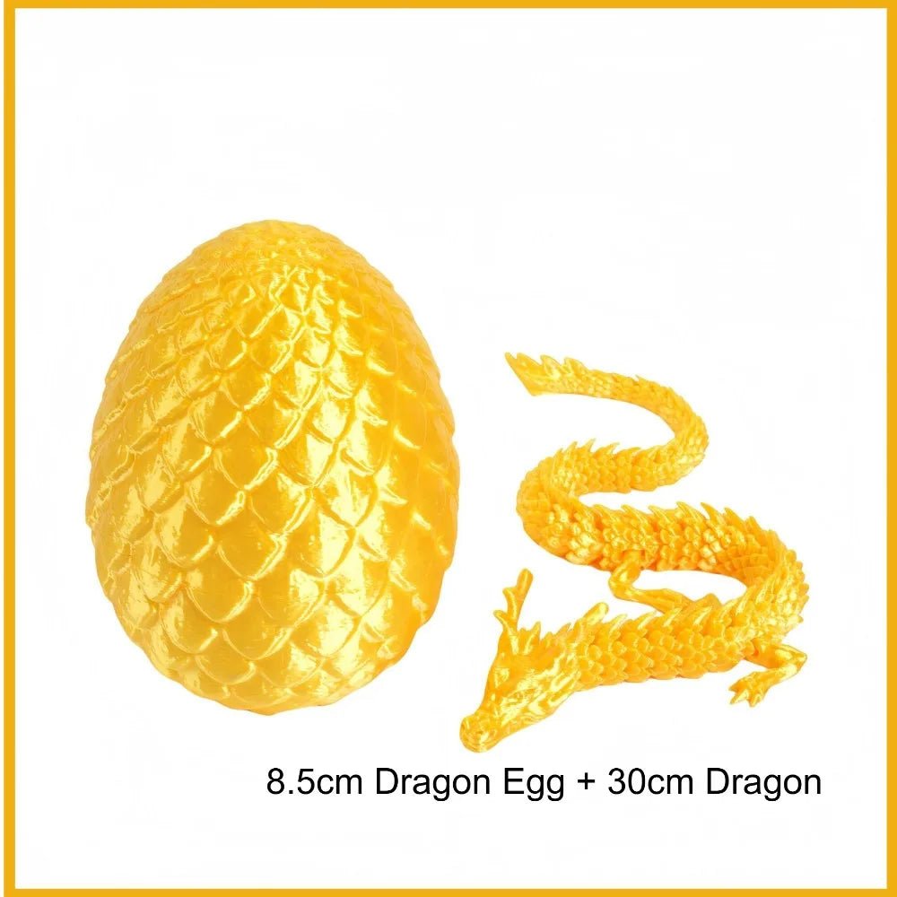 Œuf Surprise Dragon Chinois Shenlong 3D 30cm | Jouet Anti - Stress Articulé avec Œuf - Cadeau Unique - RukaCraft