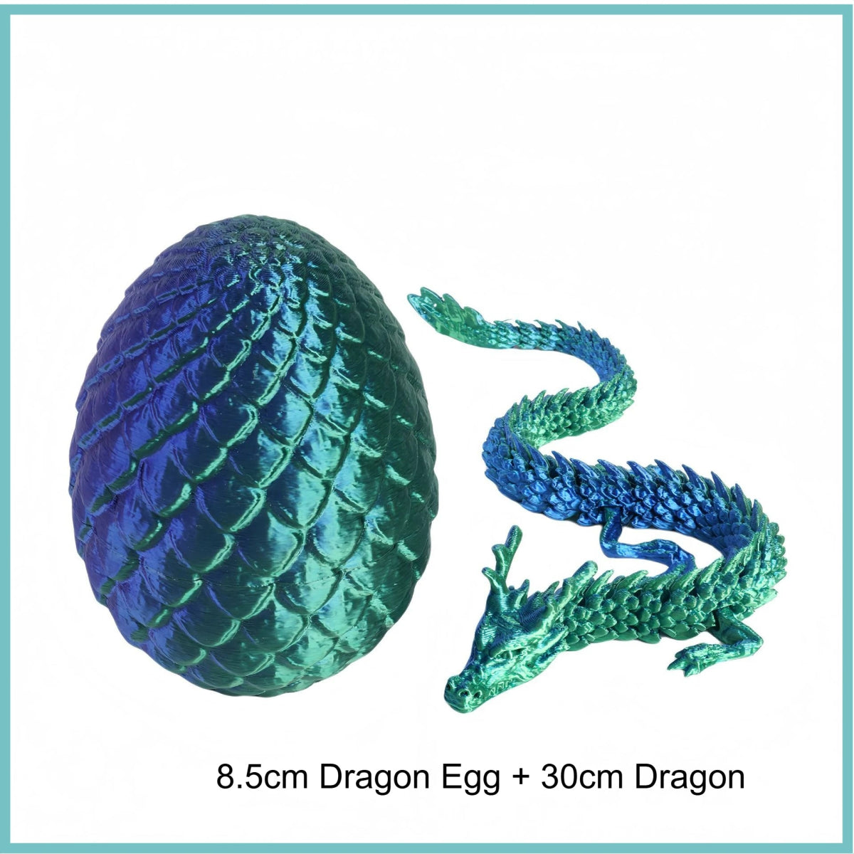 Œuf Surprise Dragon Chinois Shenlong 3D 30cm | Jouet Anti - Stress Articulé avec Œuf - Cadeau Unique - RukaCraft
