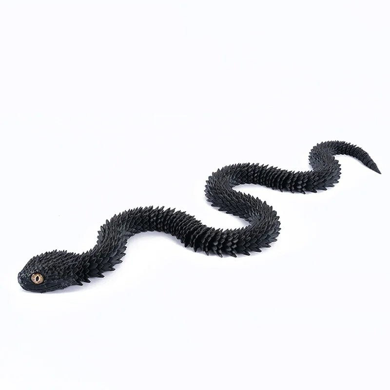 Serpent Articulé Tournant | Modèle Animal Imprimé en 3D - Décoration Bureau & Cadeau - RukaCraft