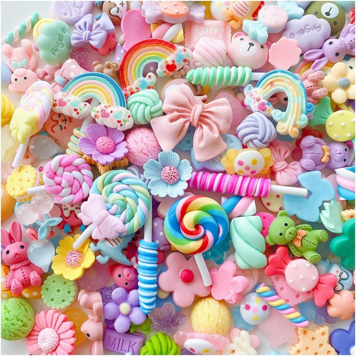Simulation Food Resin DIY Kit - Charms for Phone Case | 30 - 50 Candy Colors - RukaCraft