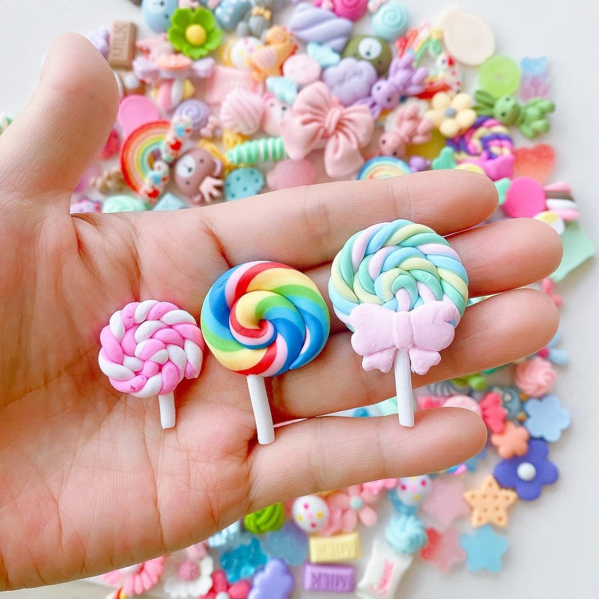 Simulation Food Resin DIY Kit - Charms for Phone Case | 30 - 50 Candy Colors - RukaCraft