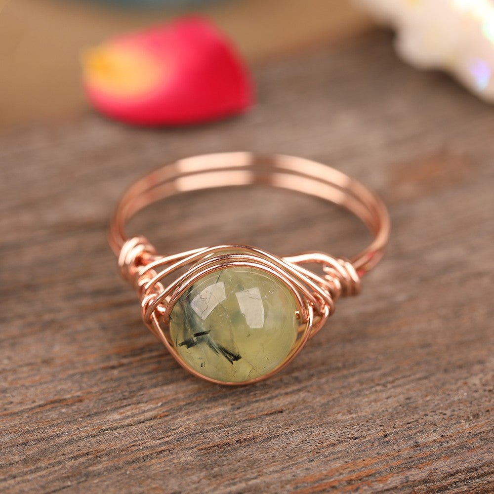 🌟 Single Stone Bead Handmade Ring — Earth’s Essence, Artisan’s Touch 🌟 - RukaCraft